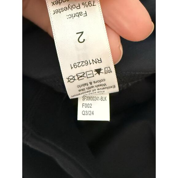 NWT Sweetflexx Hi-Rise Resistance Band Leggings Size 2 Black Workout Gym Fitness - Picture 4 of 4